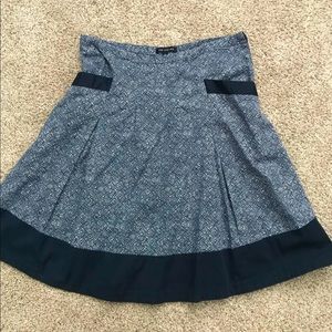 The Limited Navy Patterned Skirt